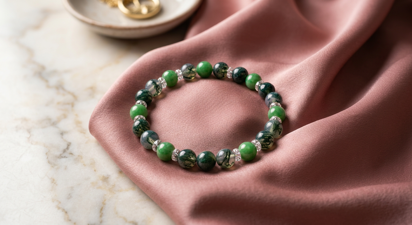 Moss Agate Green Jade Mixer