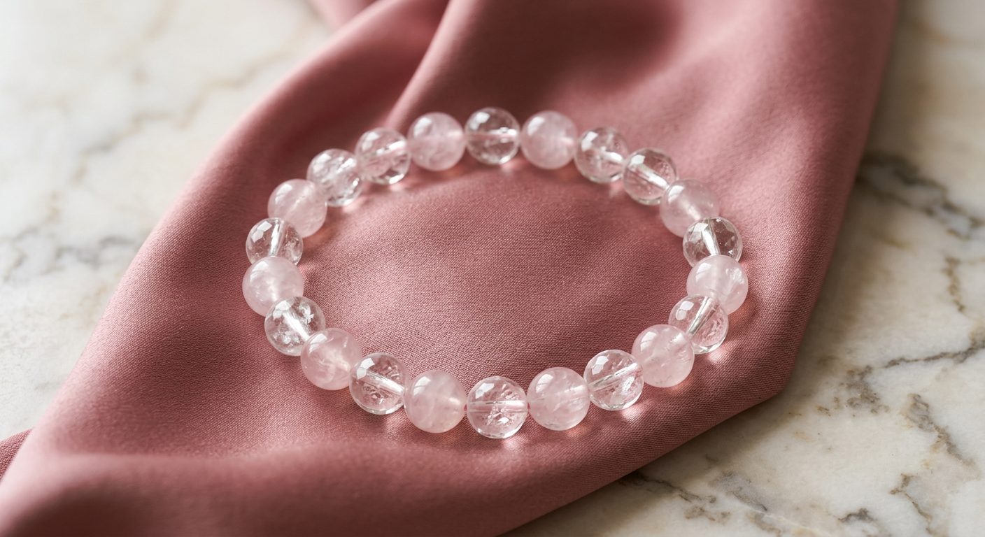 Rose Quartz Clear Quartz Mixer
