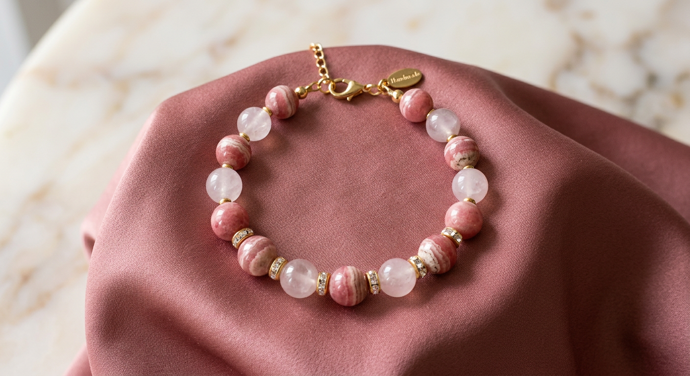Rhodochrosite Rose Quartz Mixer