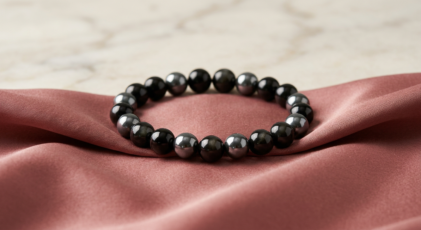 Black Obsidian Hematite Mixer