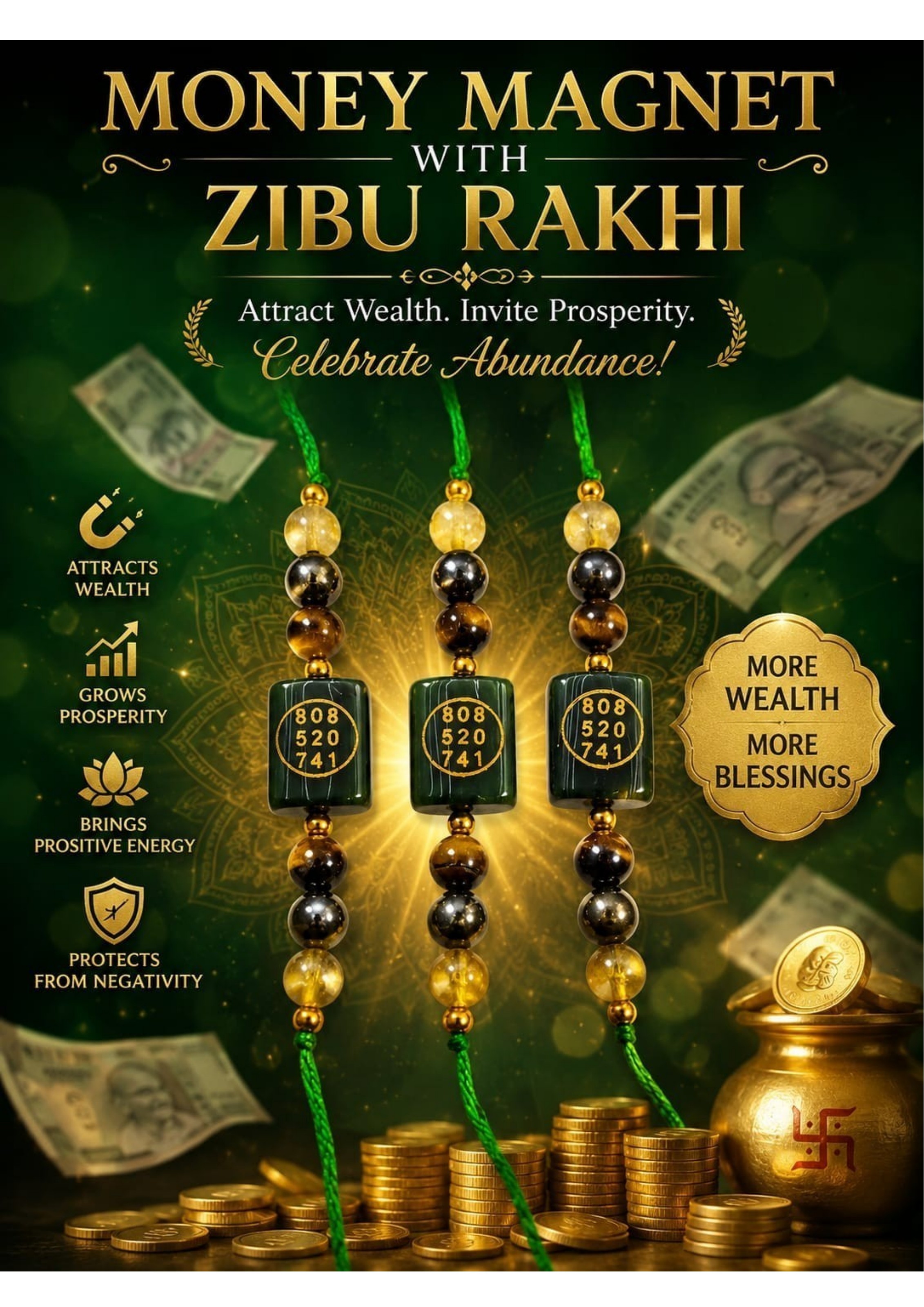 Money Magnet Zibu Rakhi